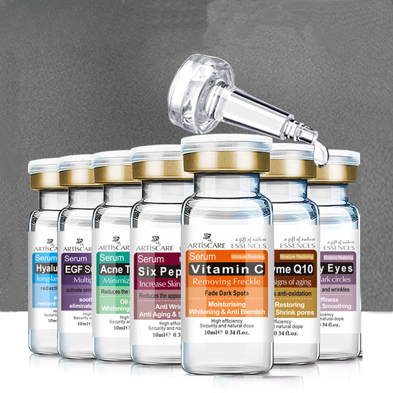 Luxury Skincare Sets - 7pcs เซรั่มสําหรับใบหน้าไวท์เทนนิ่งต่อต้านริ้วรอย Hyaluron Acid Anti Aging