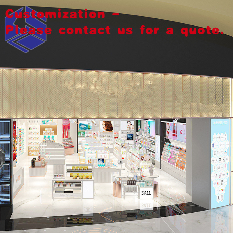 Luxury Skincare Store - ร้านเครื่องสำอางสไตล์หรูหรา - ตู้โชว์ผลิตภัณฑ์ดูแลผิว