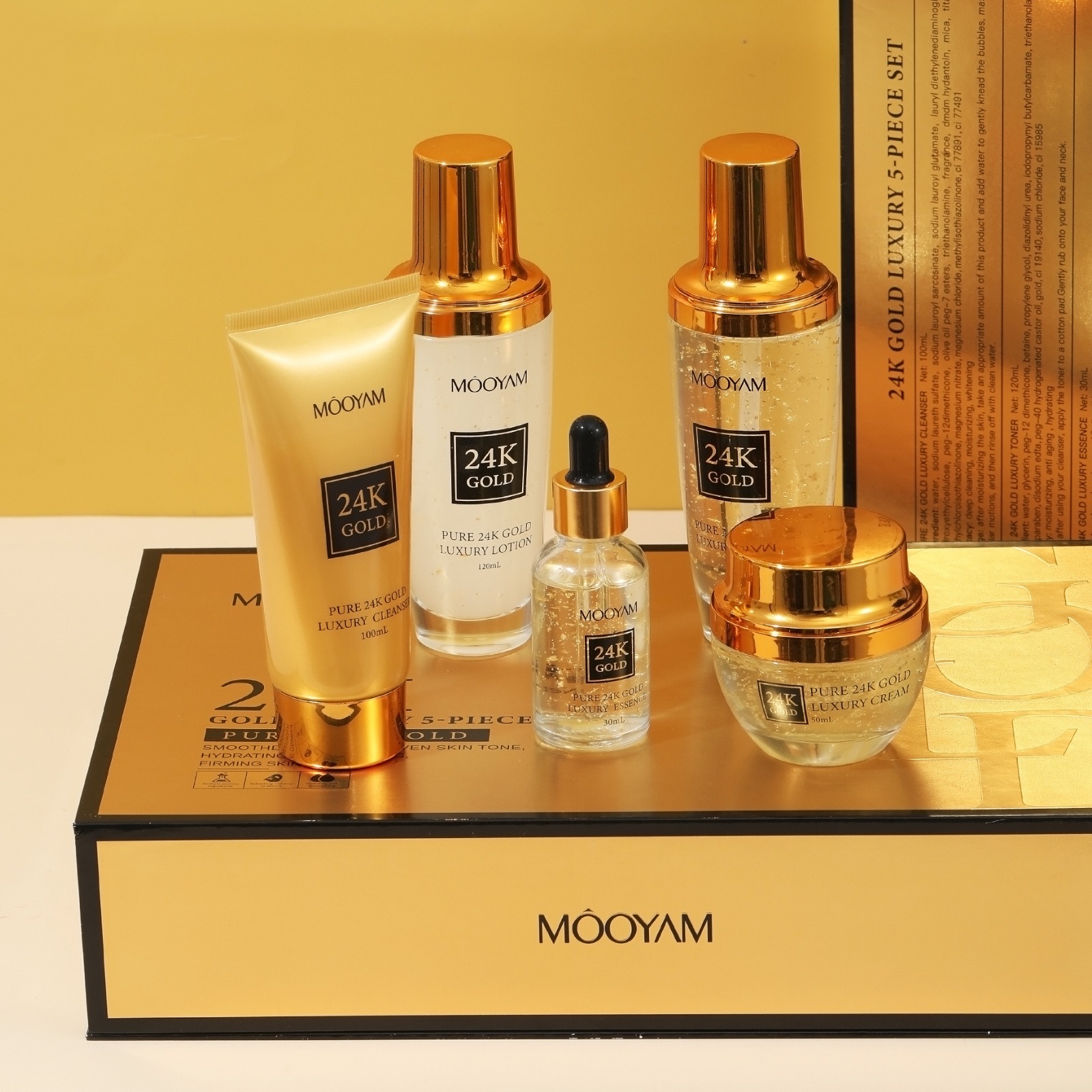 ชุดบำรุงผิวหน้า 24K โกลด์ ลักช - Luxury Skincare Sets บทวิจารณ์และราคา
