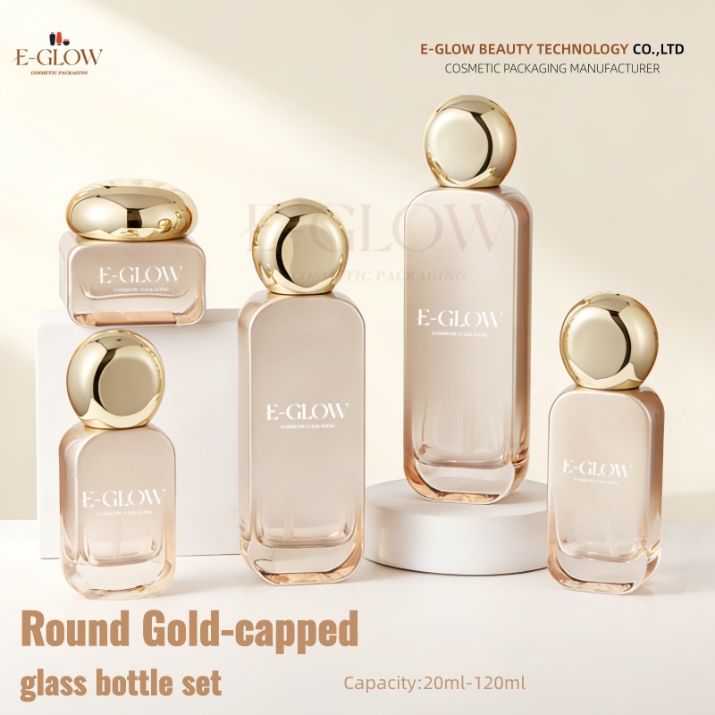 【โลโก้แบบกำหนดเอง】ชุดขวดสีส้มไ - Luxury Skincare Jars บทวิจารณ์และราคา